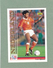 FRANK RIJKAARD HOLLAND UPPER DECK WORLD CUP USA 94 INTERNATIONAL ALL-STAR CARD