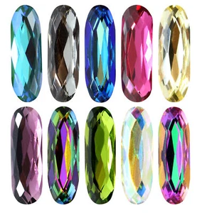 AUREA Crystals A4161 Long Classical Oval Fancy Stones Crystals - Picture 1 of 45