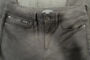Pantalones de mezclilla negros de tiro alto Athleta Flex ultra ajustados para mujer talla 6 - Imagen 1 de 9