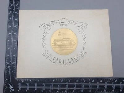 Cadillac Serie 60 65 1937 Vintage Original Car Ventas Folleto Catálogo Foto 1 de 4