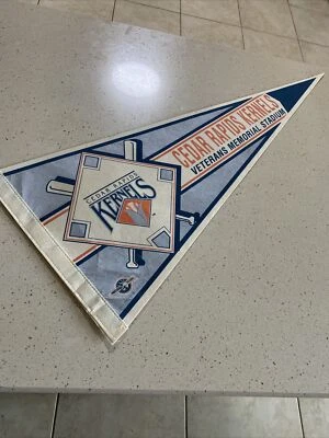 1993 Cedar Rapids Kernels Pennant Vintage Veterans Memorial Stadium Free Ship - Image 1 of 4