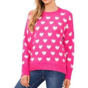 Vince CAMUTO valentines sweater PINK MEDIUM BRAND NEW - Picture 1 of 4