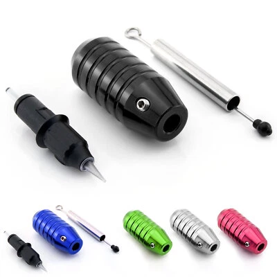 TATTOOCHEST Profi Mehrweg Edelstahl Tattoo Nadelmodule Griffstück Griff inkl. 1x Test Modul