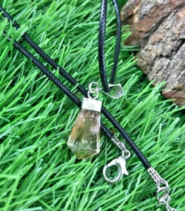 8 Ct Topaz Raw Pendant,Natural Raw Pendant,Sterling Silver Pendant - Picture 1 of 7