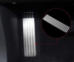 For Cadillac XT6 2020-2024 Silver Titanium Footrest Pad Pedal Cover Trim new 1x - Foto 1 di 7