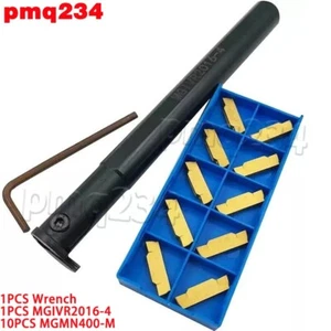 MGIVR2016-4 Barra alesatrice portautensili scanalatura tornio scanalatura +10 pezzi inserto MGMN400 - Foto 1 di 6