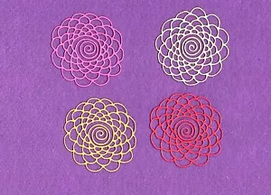 FLOWER SWIRL CENTER Stanzformen Sammelalbum Karten - Bild 1 von 1