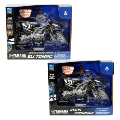 New Ray 1:12 Yamaha YZ450F Championship #3 Eli Tomac /#14 Dylan Ferrandis Racing - Image 1 of 3