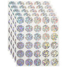  5 Sheets Scratch Card Stickers Funny Cards Round off Circle Labels Laser