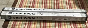 GE Cool White F15 Set Of 2 Bulbs F15T8 - Picture 1 of 4