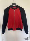 Ladies French Connection Varsity Style Wool Jacket Red/Black Size 6 VGC