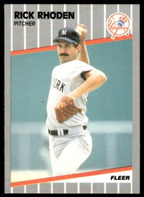 1989 Fleer Baseball Card Rick Rhoden New York Yankees #266 - Image 1 of 2