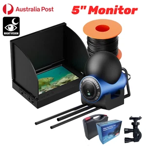 5" Fish Finder Underwater Camera Monitor Visual Video Fishing Cam Night Vision - Picture 1 of 22