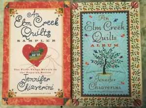 Lot of 2 Jennifer Chiaverini multi-story (6) hardcover books - quilting fiction - Picture 1 of 8