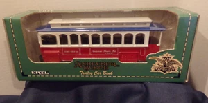1994 ERTL ANHEUSER BUSCH TROLLY CAR BANK 1/43 SCALE NIB - Picture 1 of 6