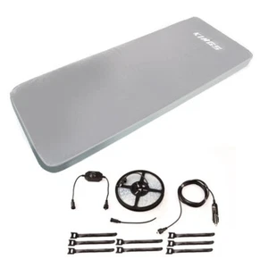 Adventure Kings Self-Inflating 100mm Foam Mattress Single + 4m LED Strip Light - Picture 1 of 12