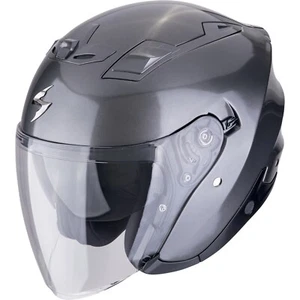 Motorrad Helm XL - Scorpion EXO-Z1 Solid Jethelm - grau metall - Bild 1 von 3