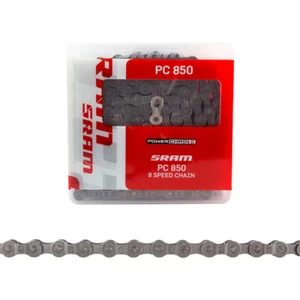 SRAM PC-850 5, 6, 7, 8-SPEED ROAD/MTB BIKE CHAIN 1/2" x 3/32" 114L FITS SHIMANO - Picture 1 of 1