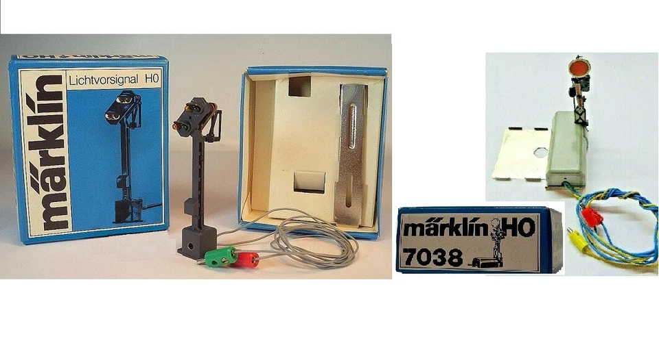 MÄRKLIN MARKLIN H0 :    2    SEMAFORI  7038   7187 - Immagine 1 di 1