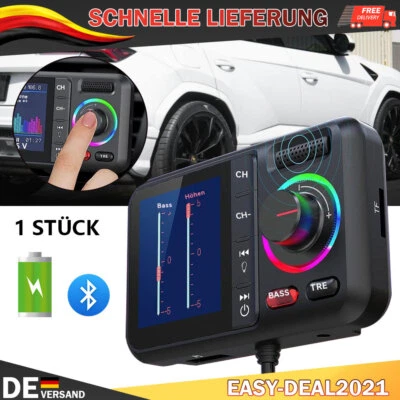 Bluetooth 5.0 FM Transmitter Freisprechanlage KFZ Radio Adapter Autoladegerät - Bild 1 von 4