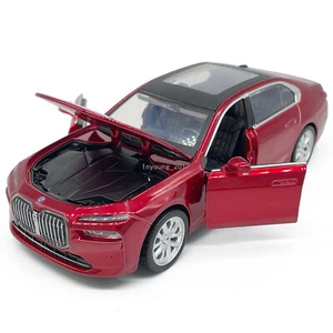 1/32 Scale 2023 BMW i7 Model Car Diecast Toy Cars Pull Back Toys for Kids Red - Picture 1 of 11