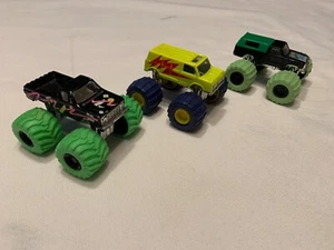 Road Champs Road Runner Monster Trucks Lot of 3 Vintage Diecast 1980s Chevy Van - Picture 1 of 8