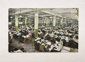 Oficina de Ventas Generales Swift Co Chicago Illinois RPPC Foto Real Postal De Colección - Imagen 1 de 2