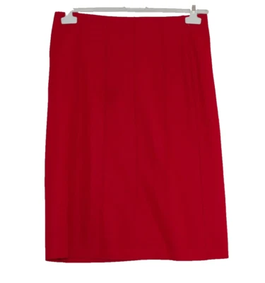 Club Monaco wool cashmere red A line Midi skirt Size:8 - Image 1 of 4
