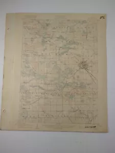 1918 Oakland County Pontiac Quadrangle MI Michigan USGS Original Map 20x17 - Picture 1 of 5