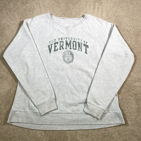 University Vermont Sweatshirt Men Medium Adult Gray NCAA University UVM College Cover