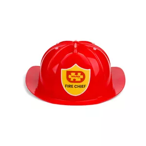 Bigjigs Toys roter Feuerwehrhelm für Kinder, Feuerwehrmann Kostüm, Verkleiden - Bild 1 von 1