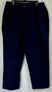 WOMAN WITHIN Jeans Size 22W Blue denim pull on waist pockets NEW (hh87) - Picture 1 of 11