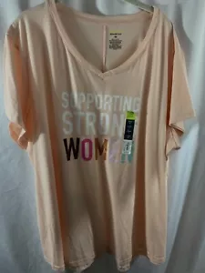Camiseta rosa fuerte para mujer Tek Gear 3XL con soporte de cuello en V - Imagen 1 de 3