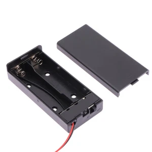 2Slot AA Battery Case 3.7V AA Battery Holder AA Battery Storage Case With Switch - Zdjęcie 1 z 9