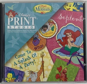 The Little Mermaid Disney Print Studio Software PC CD-ROM Windows Complete - Picture 1 of 5