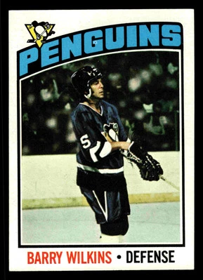 1976-77 Topps Barry Wilkins #102 - Pittsburgh Penguins - NM+ - Image 1 of 2