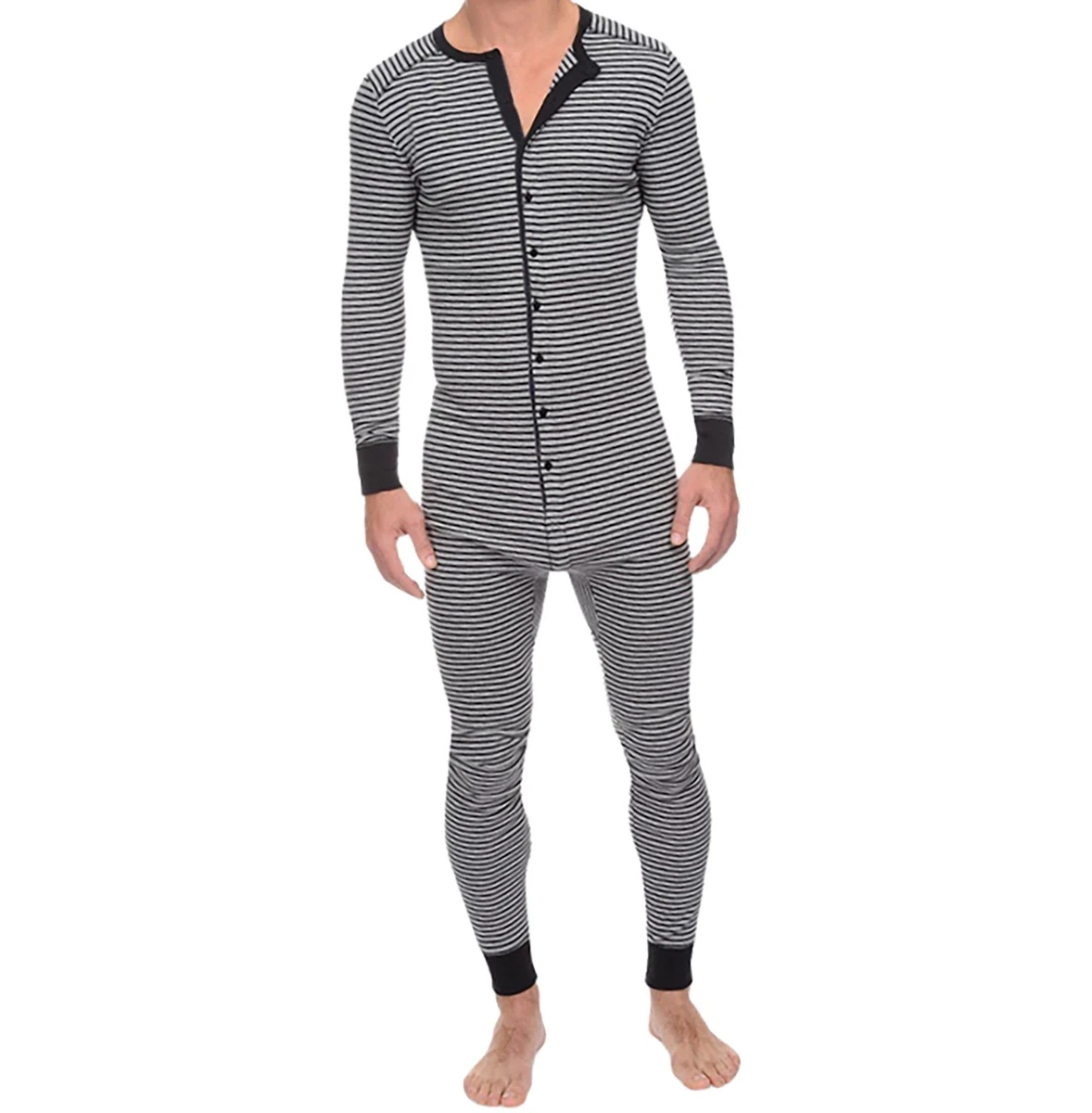 Männer Fleece Overall Jumpsuit Mit Kapuze – Warme Trainingsanzug-Strampler Für Herbst/Winter