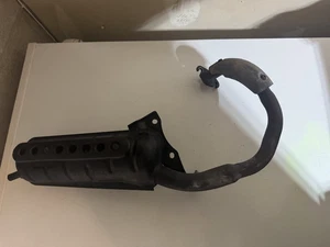 1993 HONDA ELITE 50 OEM EXHAUST PIPE MUFFLER SLIP ON CAN SILENCER - Picture 1 of 9