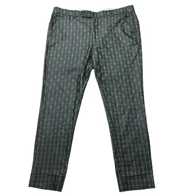 Pantalones de vestir informales de tiro medio de pierna recta French Crown para hombre bloques de colores talla 39 Foto 1 de 4