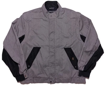 Vintage FOOTJOY Dryjoys Full Zip Convertible Golf Jacket Black Checks Men's XL - Image 1 of 4