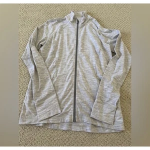 Lululemon Light Gray Define Jacket Full Zip Thumb Holes Activewear Athletic - Picture 1 of 3