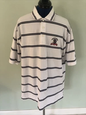 Camisa Polo Ashworth 2004 Abierta de Estados Unidos Para Hombres Talla XL Rayas Shinnecock Hills Golf Foto 1 de 4