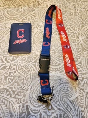 Cleveland Indians Retro MLB Lanyard Keychain & ID Holder  - Image 1 of 2