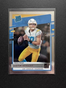 Panini Donruss 2020 Justin Herbert LA Chargers Silver Press Proof /100 Rookie - Bild 1 von 7