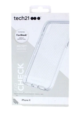 Funda Tech21 Evo Check para iPhone X / iPhone XS Transparente Foto 1 de 3