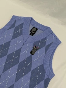 Studio Ghibli Her Universe Kiki's Delivery Service Jiji Argyle Pullover Weste Medium - Bild 1 von 8