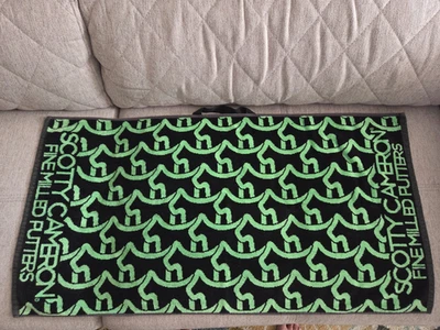 Toalha de golfe rara 2016 Scotty Cameron Gallery Dog Wave toalha preta/verde⛳⛳⛳ - Imagem 1 de 4