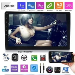 10 pollici Android 2 DIN Universale Autoradio Doppio Din GPS Bluetooth WiFi - Foto 1 di 7