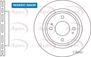 APEC DSK3952B Brake Disc Front Right O/S Driver Vented For BMW 5 Series 6 Series - Picture 1 of 5