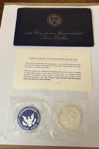 1973 "S"  UNCIRCULATED 40% SILVER  EISENHOWER ONE DOLLAR COIN #2 - Picture 1 of 2